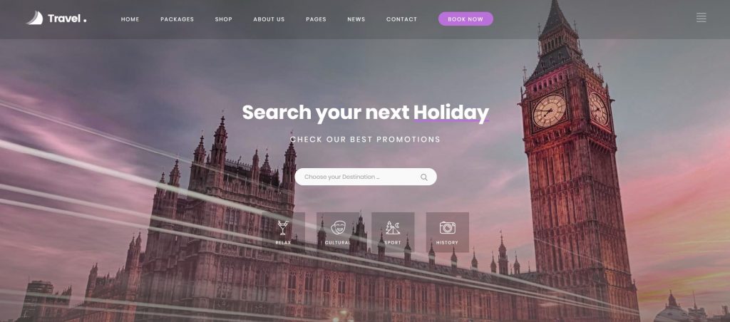 Explore Professional Travel HTML Templates at ThemesHub