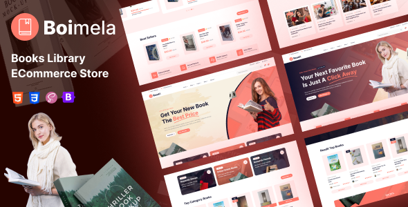 Boimela – Bookstore & Bookshop eCommerce HTML Template