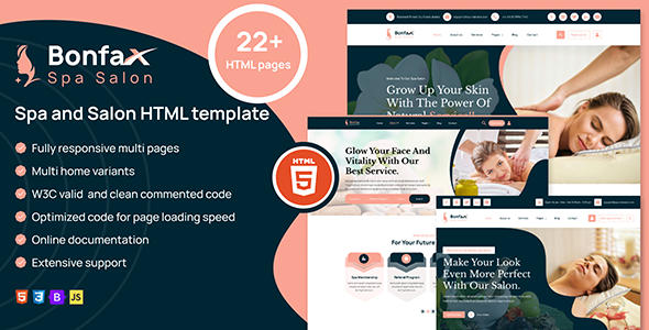 BonFax || Mẫu HTML cho Spa & Salon Làm đẹp