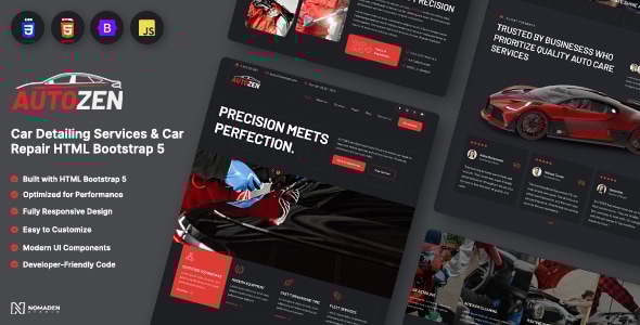The Ultimate HTML Template for Car Detailing and Auto Repair Websites