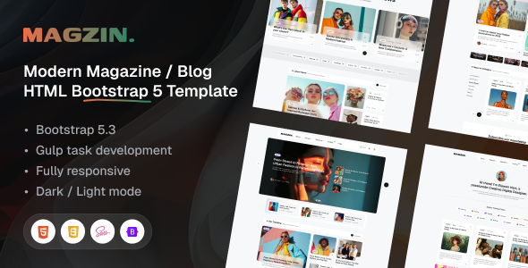 The Ultimate Modern HTML Bootstrap 5 Template for Bloggers