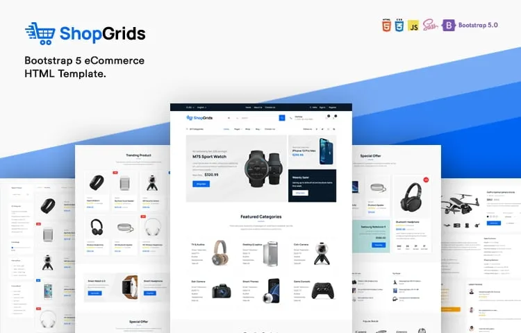 ShopGrids - Modern E-commerce HTML Template