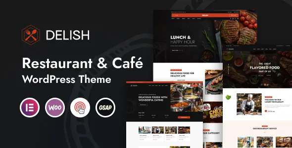 Delish - Stunning Restaurant & Cafe Website Template