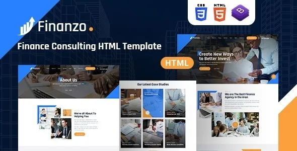 Finanzo - Mẫu Website Tài Chính Chuyên Nghiệp Cho Doanh Nghiệp