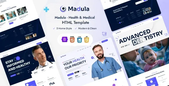 Madula - Health & Medical HTML Template