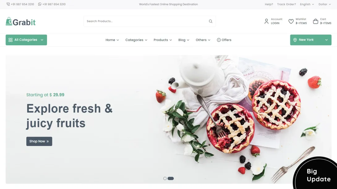 Grabit - Multipurpose eCommerce HTML