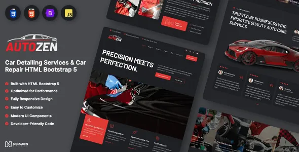 The Ultimate HTML Template for Car Detailing and Auto Repair Websites