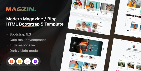 The Ultimate Modern HTML Bootstrap 5 Template for Bloggers