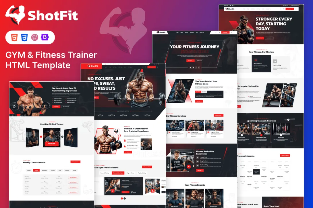 GYM & Fitness Trainer HTML Template