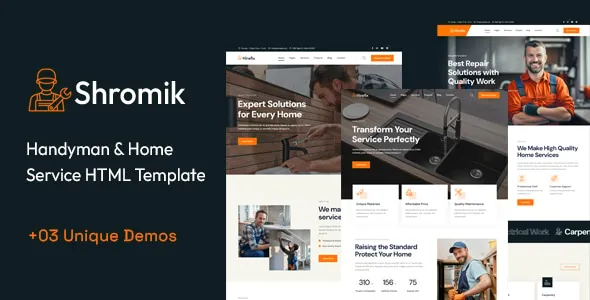 Shromik | Handyman & Home Services HTML Template