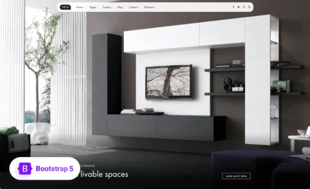 Freya – Interior Design Agency Website Template