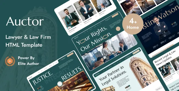 Auctor – Lawyer & Attorney HTML Template