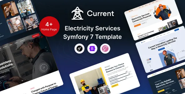 Current – Electricity Services Symfony 7 Template