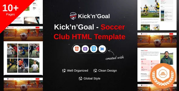 KicknGoal - Soccer and Football Club HTML Template