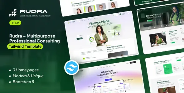 Rudra – Business Consulting Tailwind CSS Template