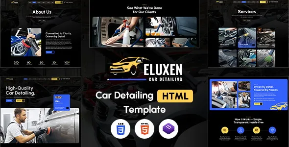 Eluxen - Car Detailing HTML Template